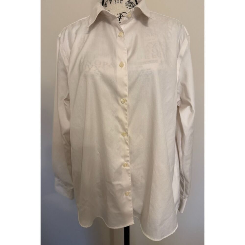 Women's cream long sleeve shirt by Pendleton - size 12